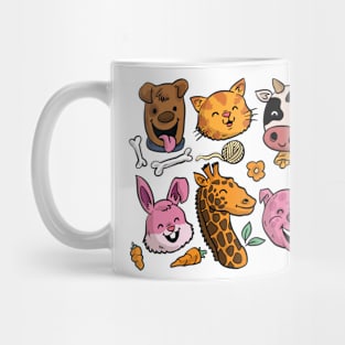 Funny Hand Drawn Animals Mug